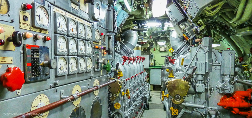 museo sitio naval submarino abtao maquinas