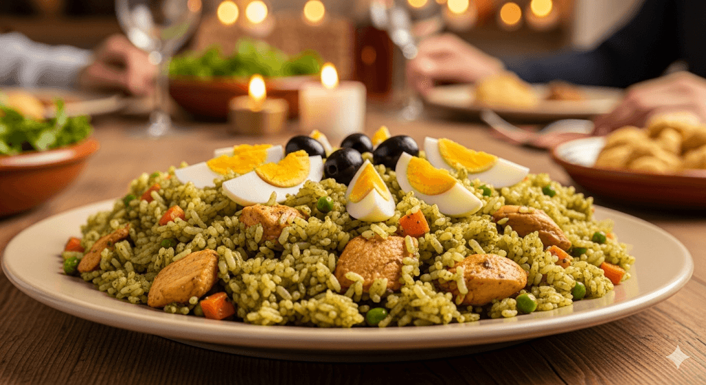 Arroz con Pollo Peruano: sabor, color y tradición en un solo plato