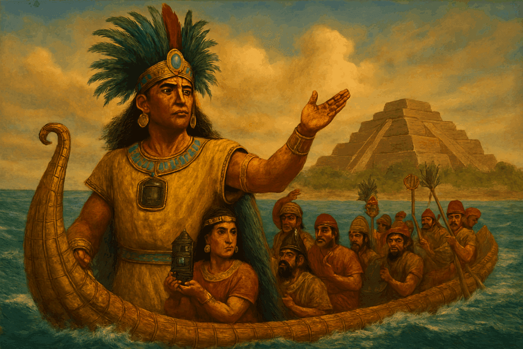 El Mito de Naylamp: El Señor del Mar Verde y la Huaca Sagrada El Mito de Naylamp: El Señor del Mar Verde y la Huaca Sagrada