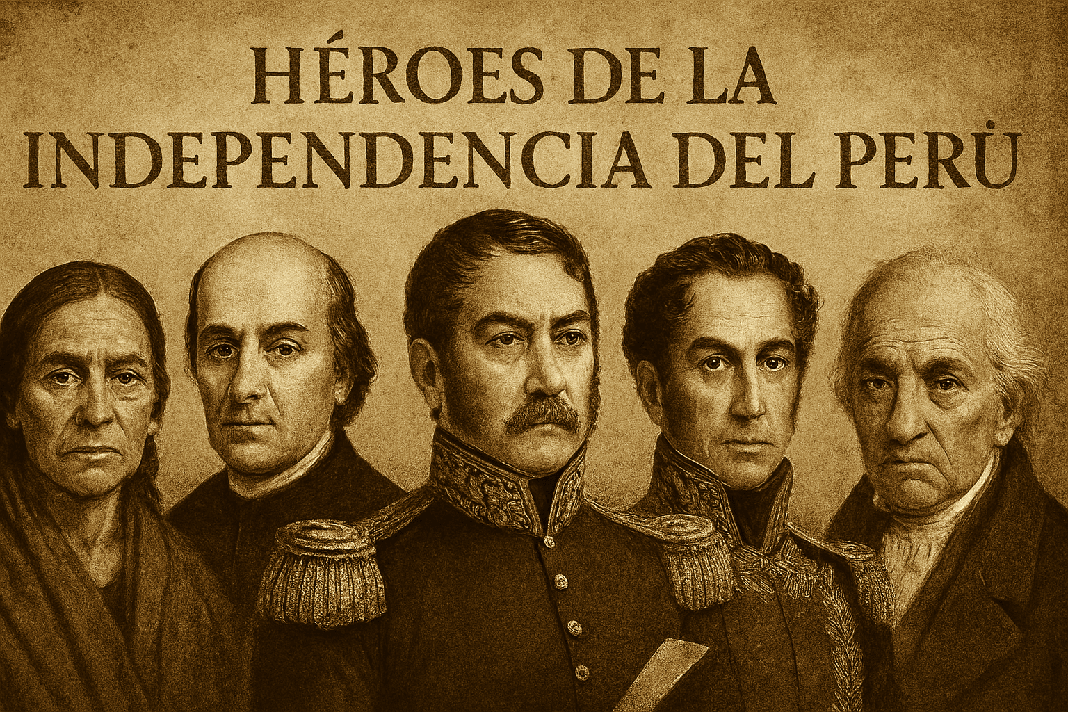 Héroes de la Independencia del Perú: Rostros del Valor y la Libertad ...